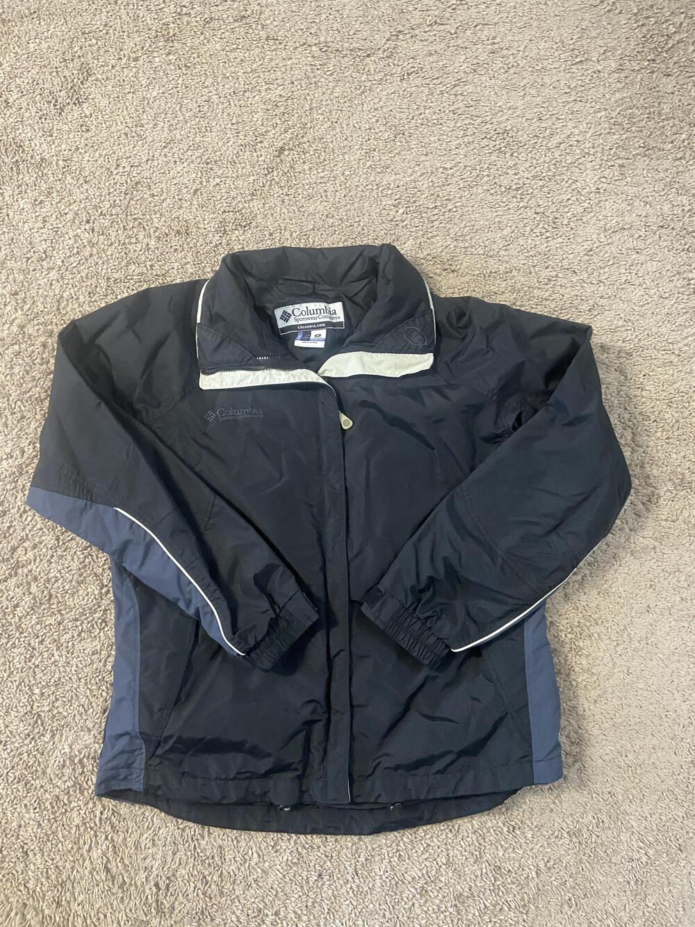 Columbia Jacket Womens Medium Black Interchange 3 In 1 Full Zip Pockets Outdoor